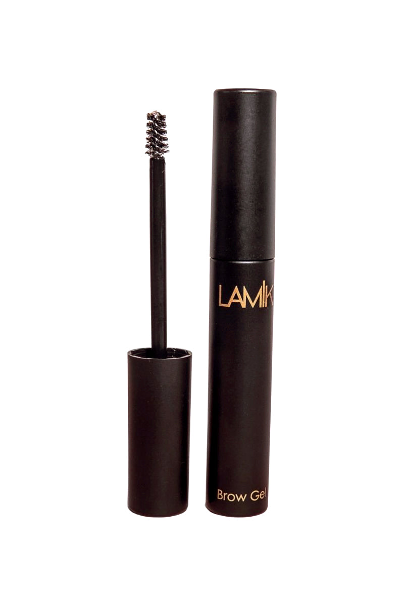 LAMIK Beauty Brow Gel for long-lasting groomed brows, vegan, cruelty-free, parabens and sulfates-free, 12-hour wear.