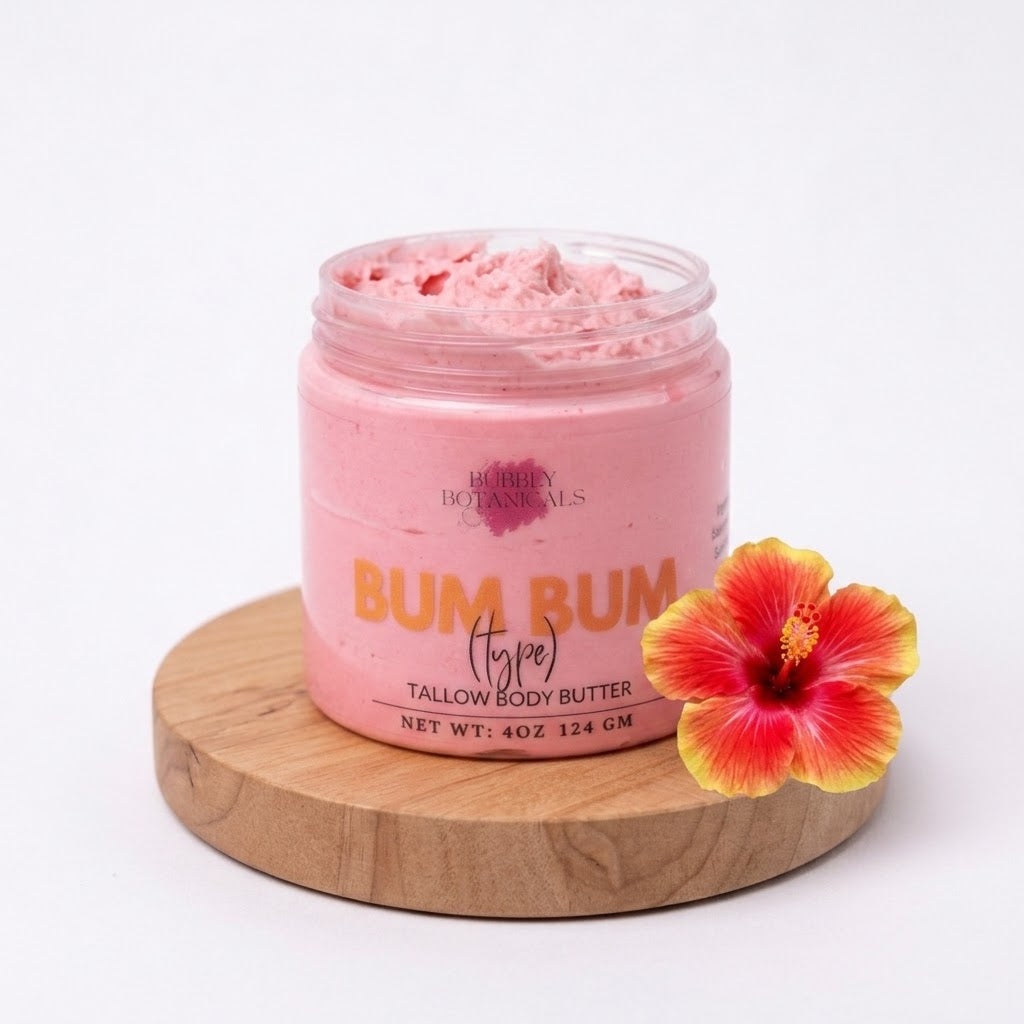 Artisan Tallow Body Butter – Bum Bum Type | Rich Hydration & Beachy Scent