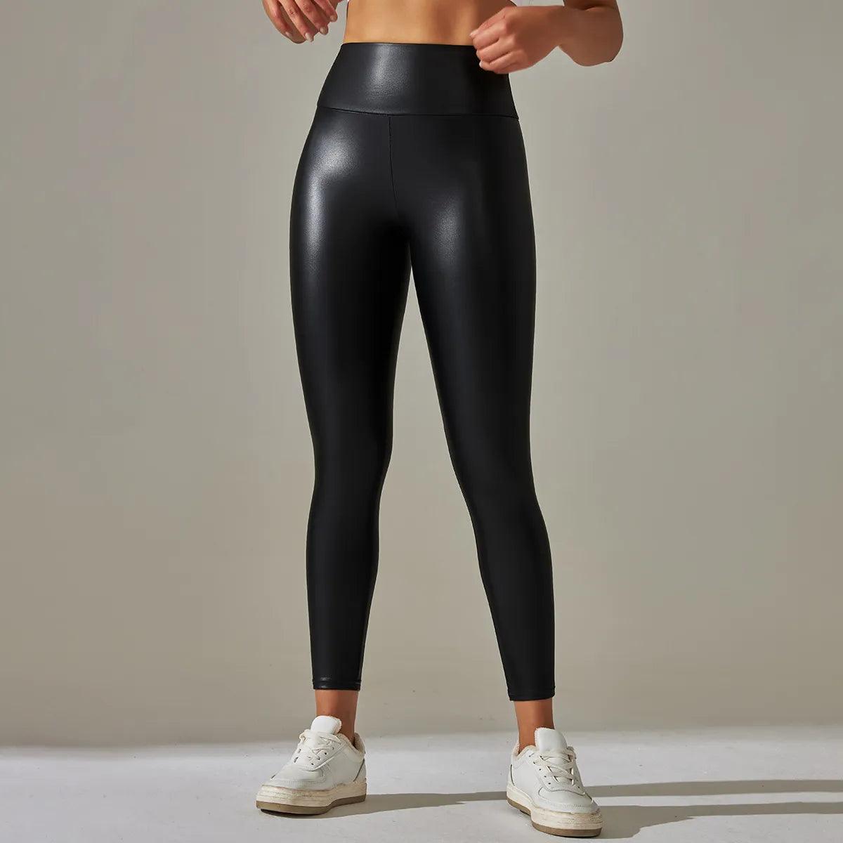 Sleek High-Waisted Leggings | Stylish Country Girl Bar Wear & Night Out Fashion, showcasing chic black design and snug fit.