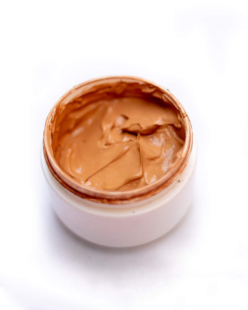 Custom Blend Foundation in a jar with smooth creamy texture, created uniquely by LAMIK.