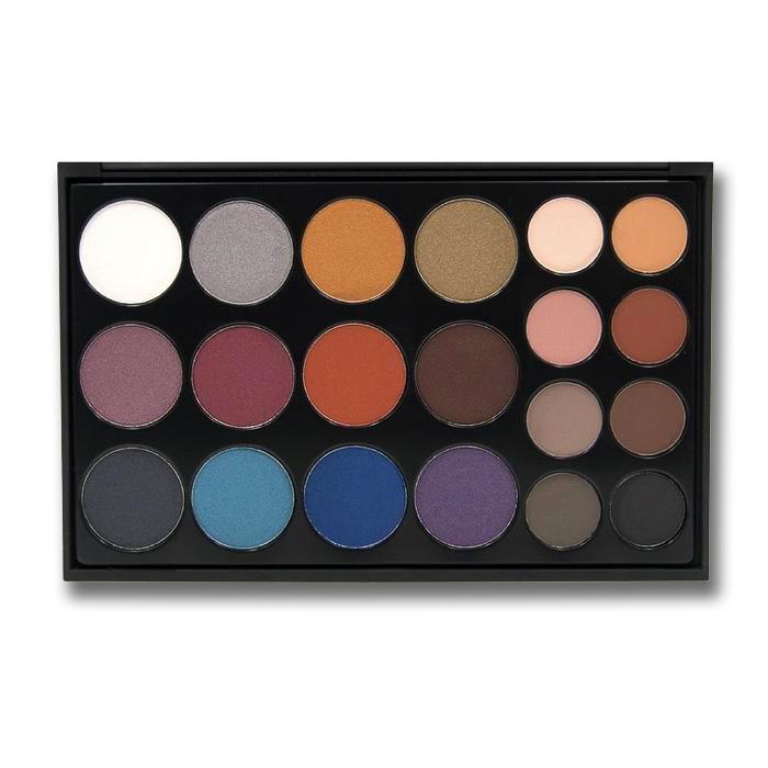 BOLD EYESHADOW PALETTE CP08 with 12 shimmer and foil shades and 8 matte transition colors for professional artistry and everyday wear.