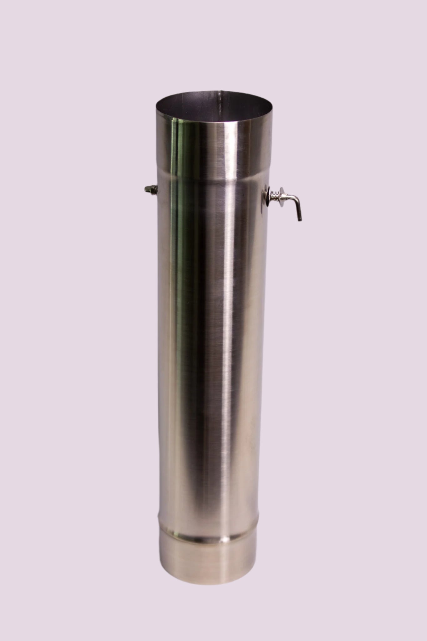 Sauna Stove Chimney Pipe with Damper | 3.5" made of SS304 stainless steel