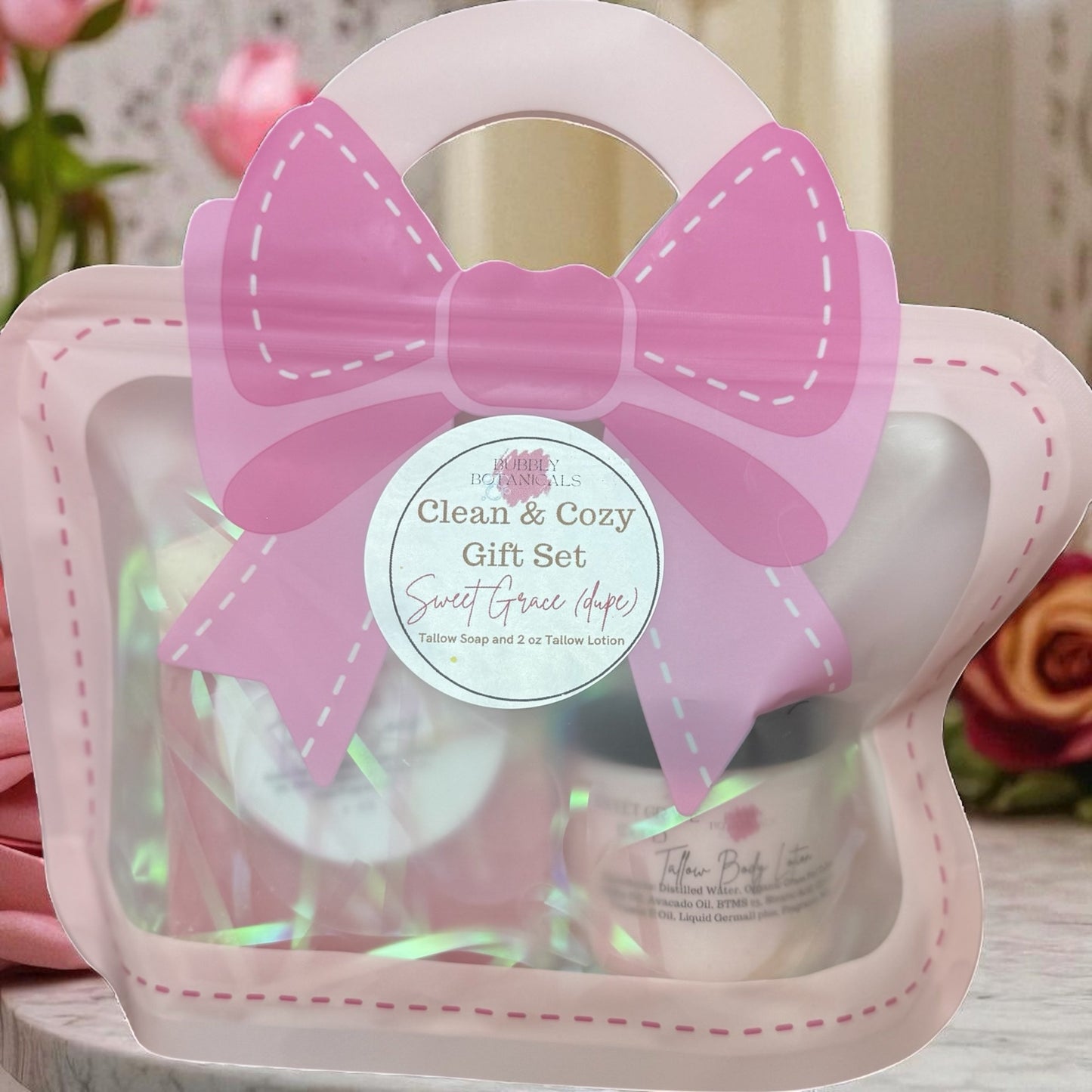 Clean and Cozy Tallow Gift Set – Natural Soap and Lotion