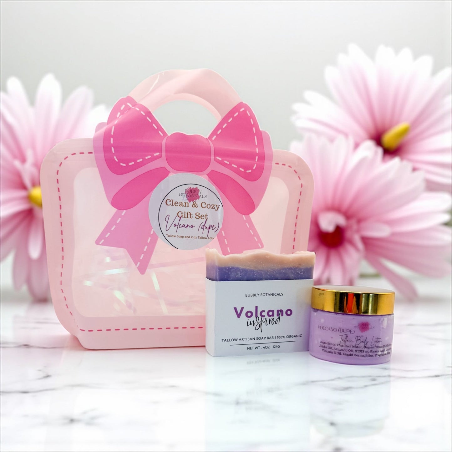 Clean and Cozy Tallow Gift Set – Natural Soap and Lotion