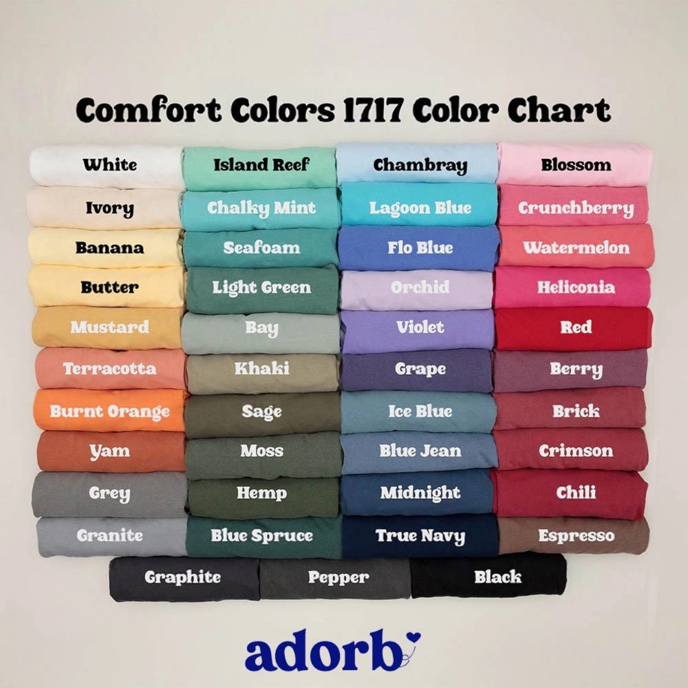 Comfort Colors 1717 Color Chart for Emotionally Unavailable Raccoon T-Shirts