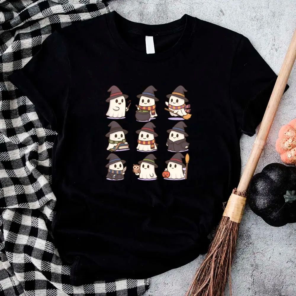 Cute Witch Ghosts Halloween Shirt – Kawaii Spooky Tee
