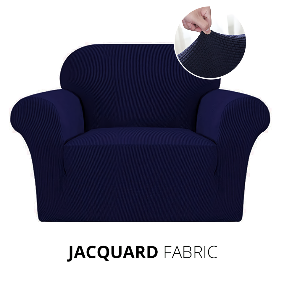 KAS Armchair Cover 4-Styles Elastic Sofa Cover Couch Covers for Living Room Stretchable Slipcover for Chairs - 1 Seater Chair Slip Cover