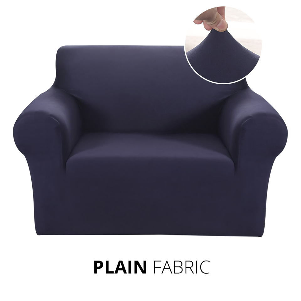 KAS Armchair Cover 4-Styles Elastic Sofa Cover Couch Covers for Living Room Stretchable Slipcover for Chairs - 1 Seater Chair Slip Cover