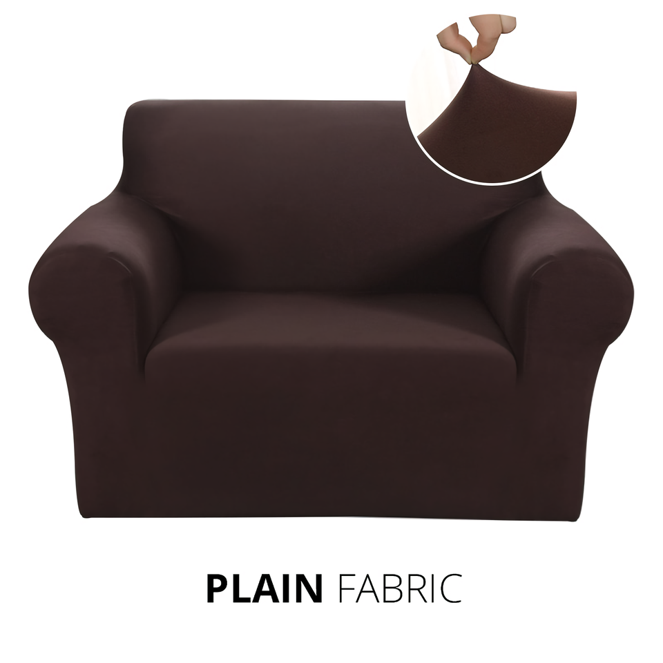KAS Armchair Cover 4-Styles Elastic Sofa Cover Couch Covers for Living Room Stretchable Slipcover for Chairs - 1 Seater Chair Slip Cover
