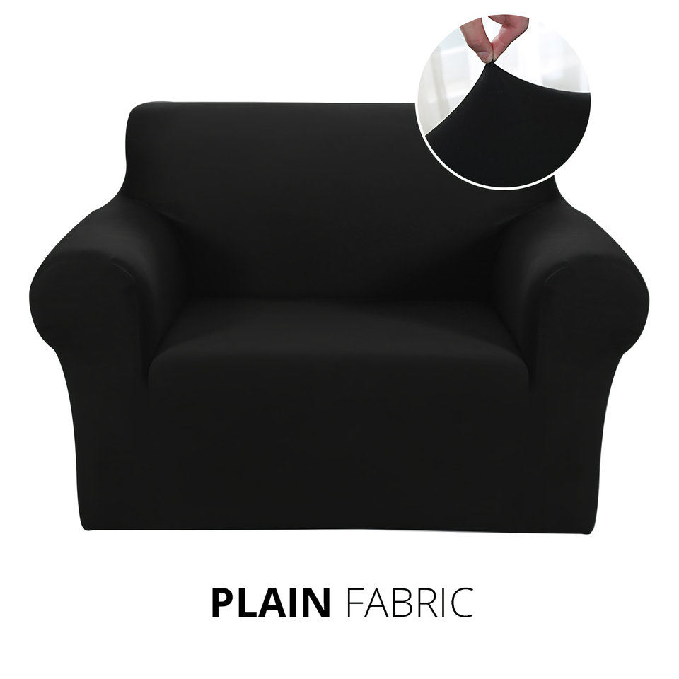KAS Armchair Cover 4-Styles Elastic Sofa Cover Couch Covers for Living Room Stretchable Slipcover for Chairs - 1 Seater Chair Slip Cover