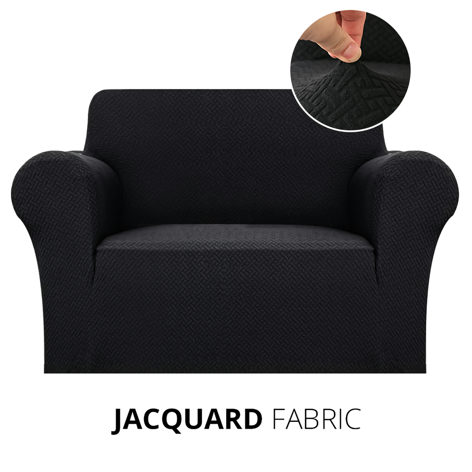 KAS Armchair Cover 4-Styles Elastic Sofa Cover Couch Covers for Living Room Stretchable Slipcover for Chairs - 1 Seater Chair Slip Cover