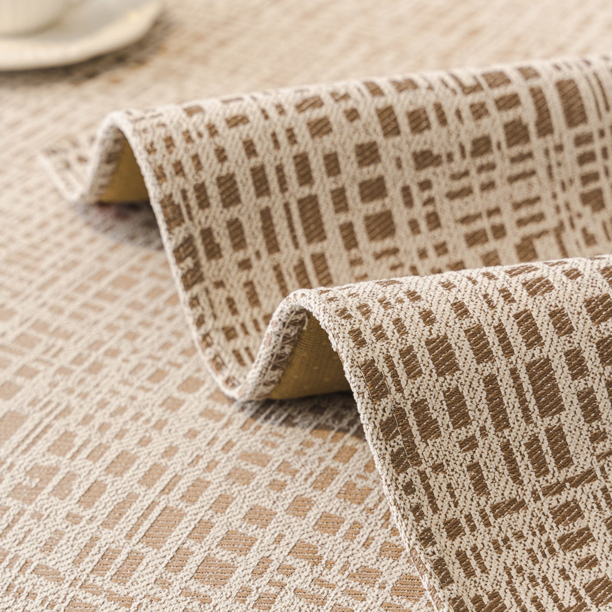 Texture of Modern Non-Slip Couch Slipcover, Soft, Durable & Washable Furniture Protector with elegant pattern.