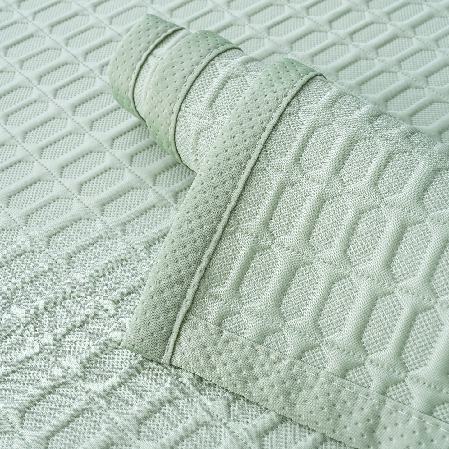 Geometric Textured Couch Slipcover Protector Non-Slip Ice Silk Sofa Cover for Couch