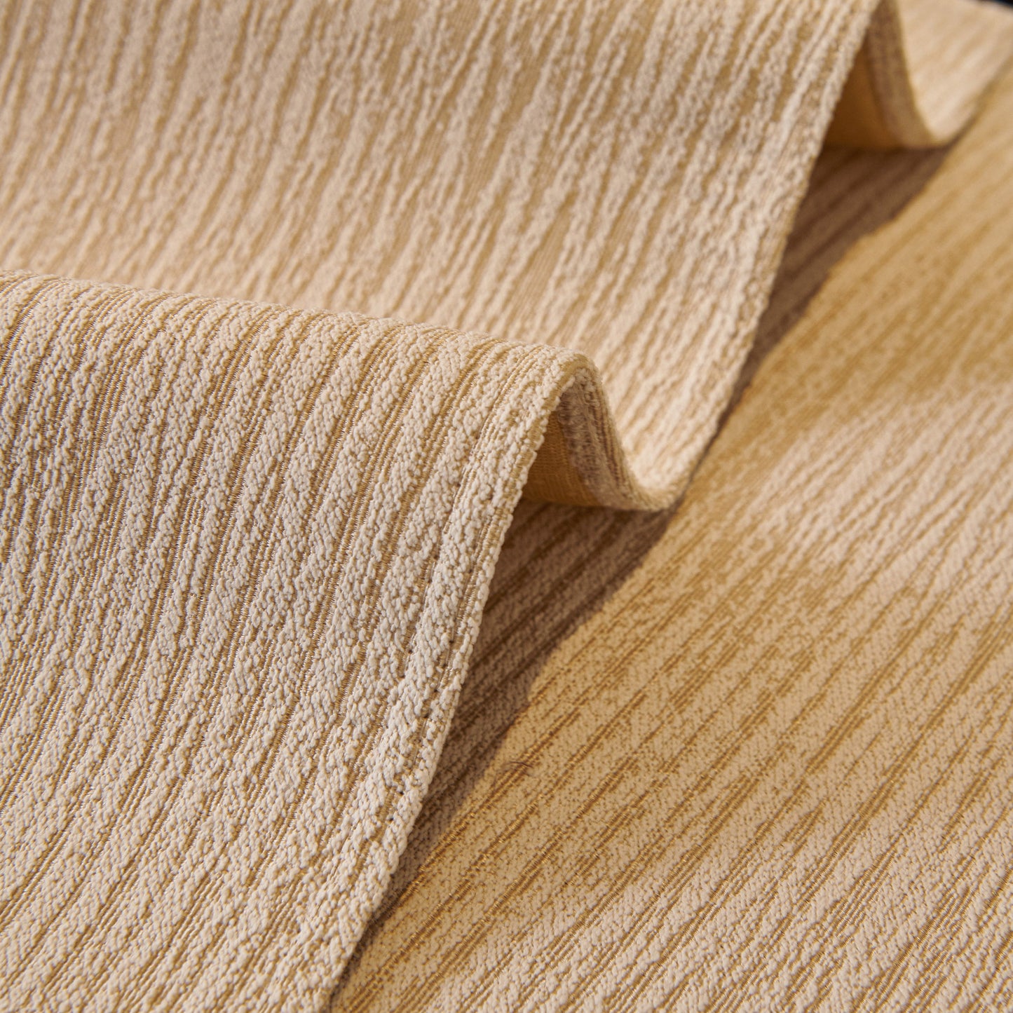 Close-up of fabric texture for French Vintage Style Couch Cover with Skirt, Non-Slip Sectional Furniture Covers showing chenille texture.