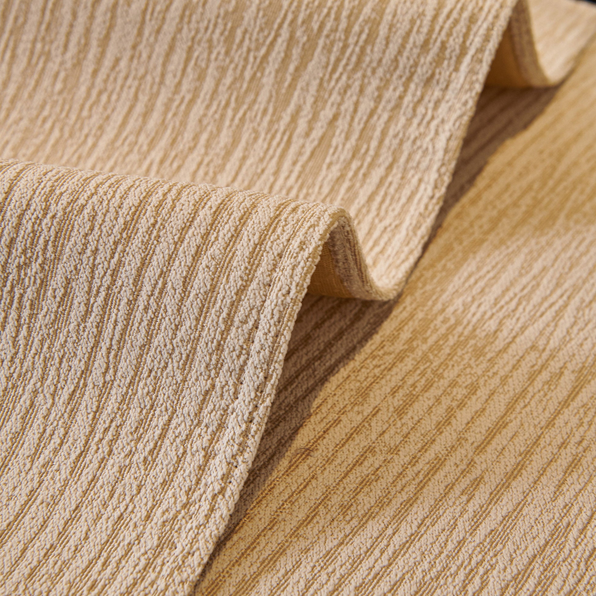 Close-up of fabric texture for French Vintage Style Couch Cover with Skirt, Non-Slip Sectional Furniture Covers showing chenille texture.
