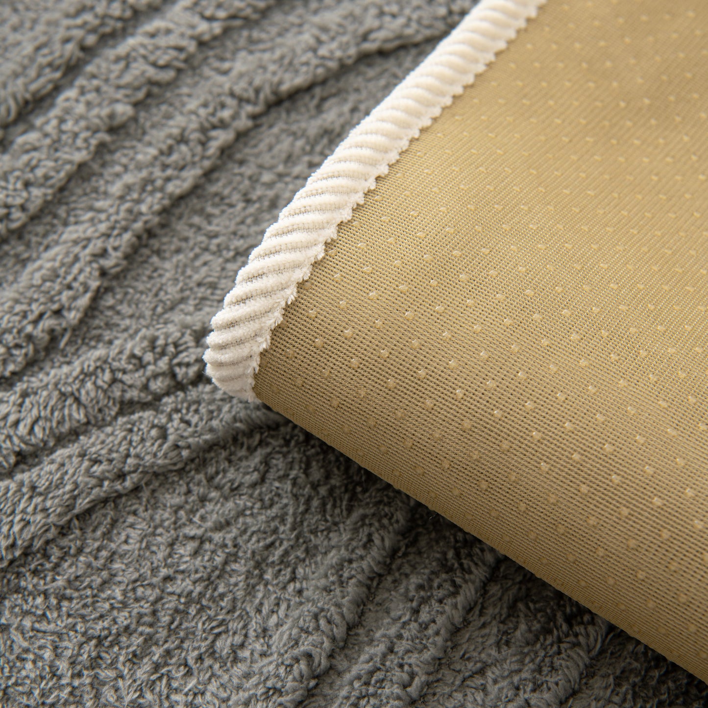 Winter Thickened Non-slip Blanket, Three-Dimensional Embossed Cotton Velvet Sofa Cover close-up.