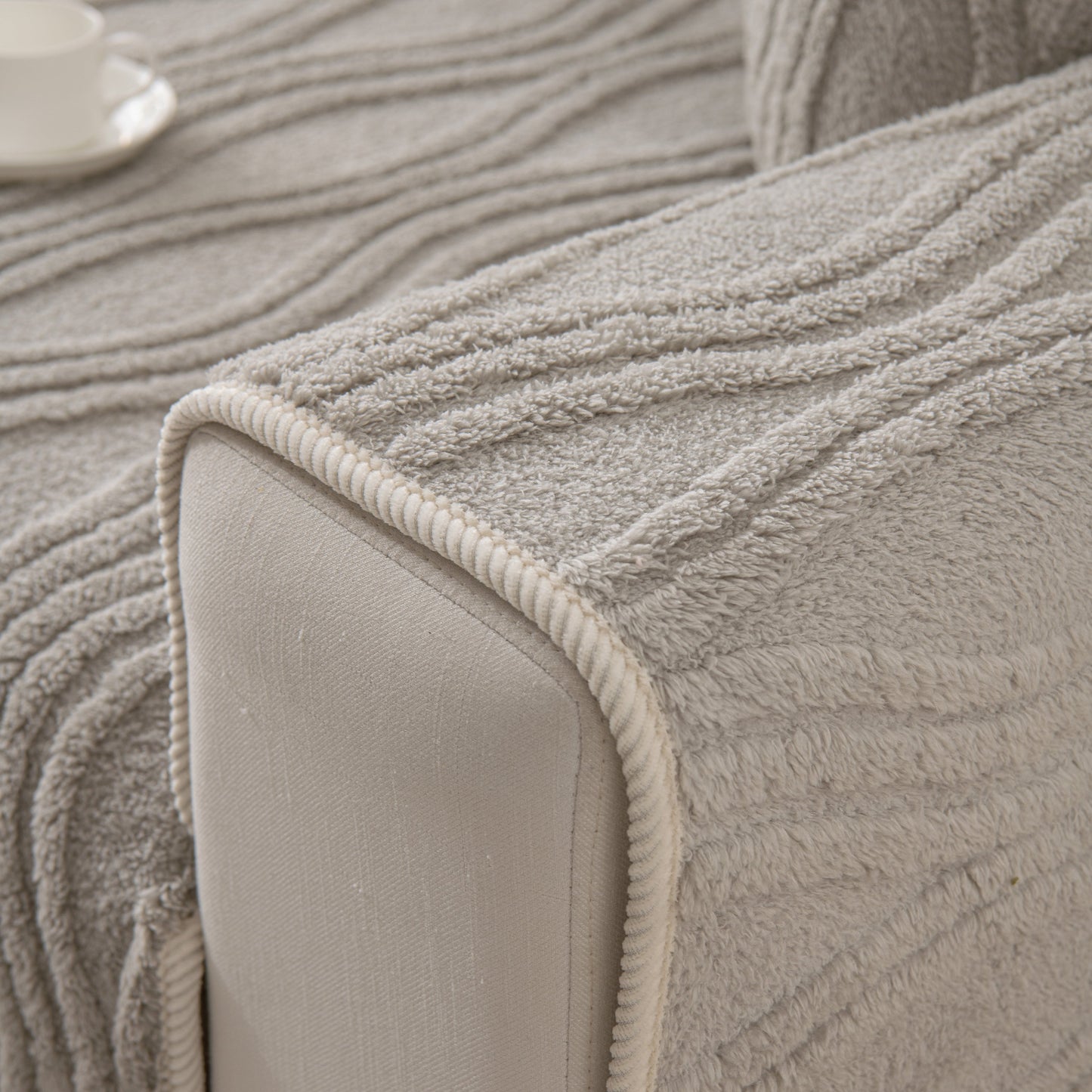 Winter Thickened Non-slip Blanket, Three-Dimensional Embossed Cotton Velvet Sofa Cover for cozy home decor