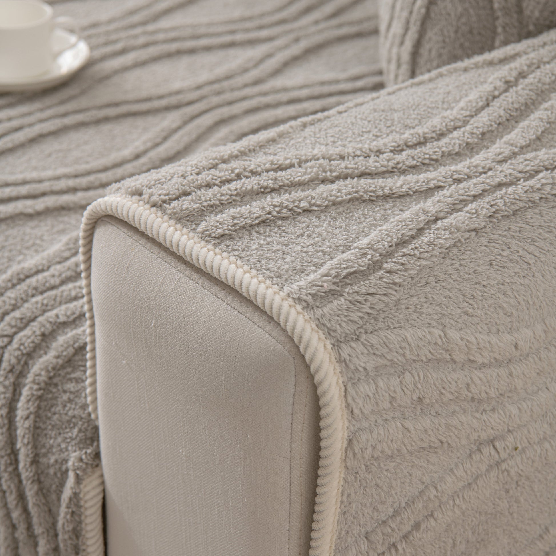 Winter Thickened Non-slip Blanket, Three-Dimensional Embossed Cotton Velvet Sofa Cover for cozy home decor