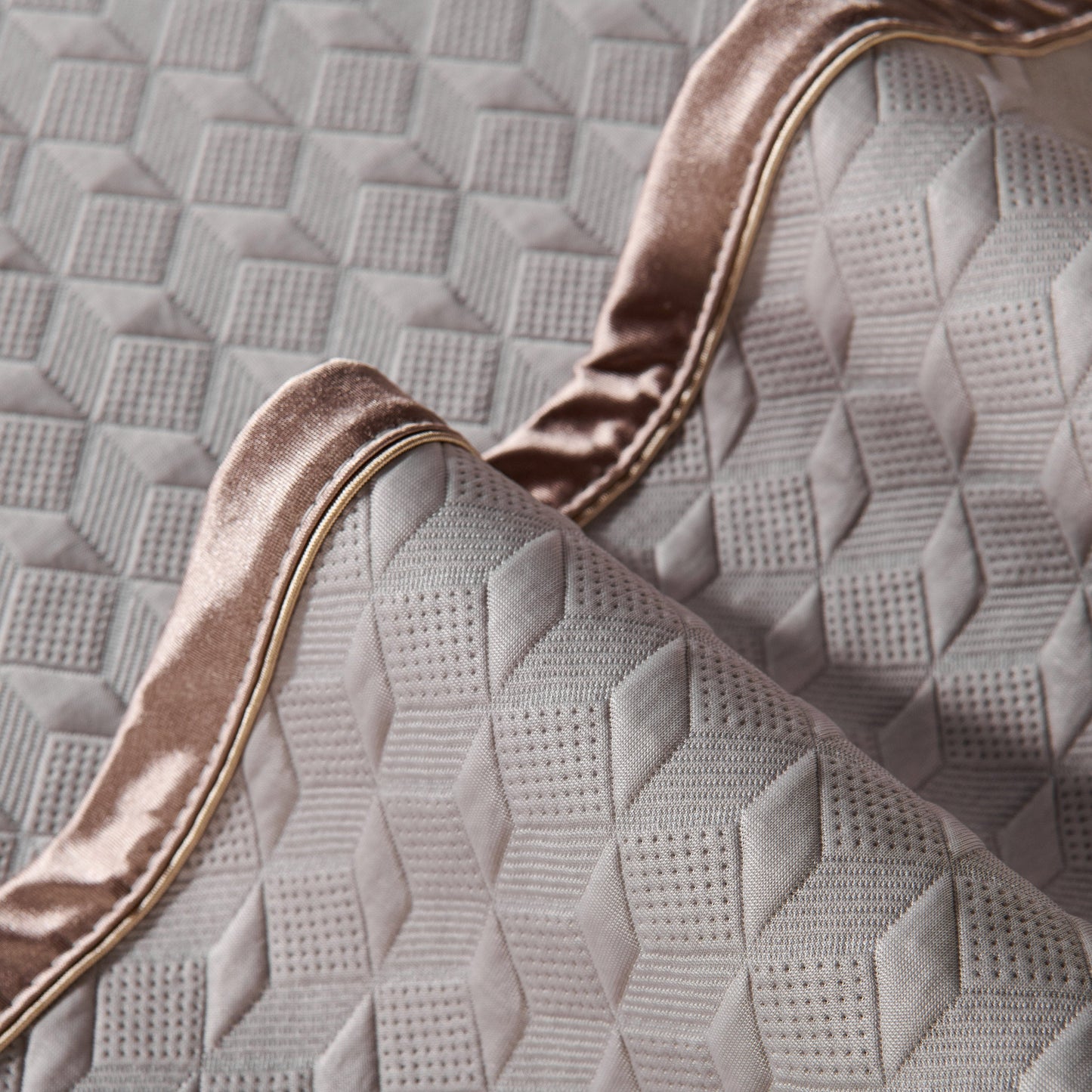 Geometric 3D Sofa Cover, Non-Slip Couch Protector for Seat, Backrest & Armrest with diamond pattern and luxurious texture.