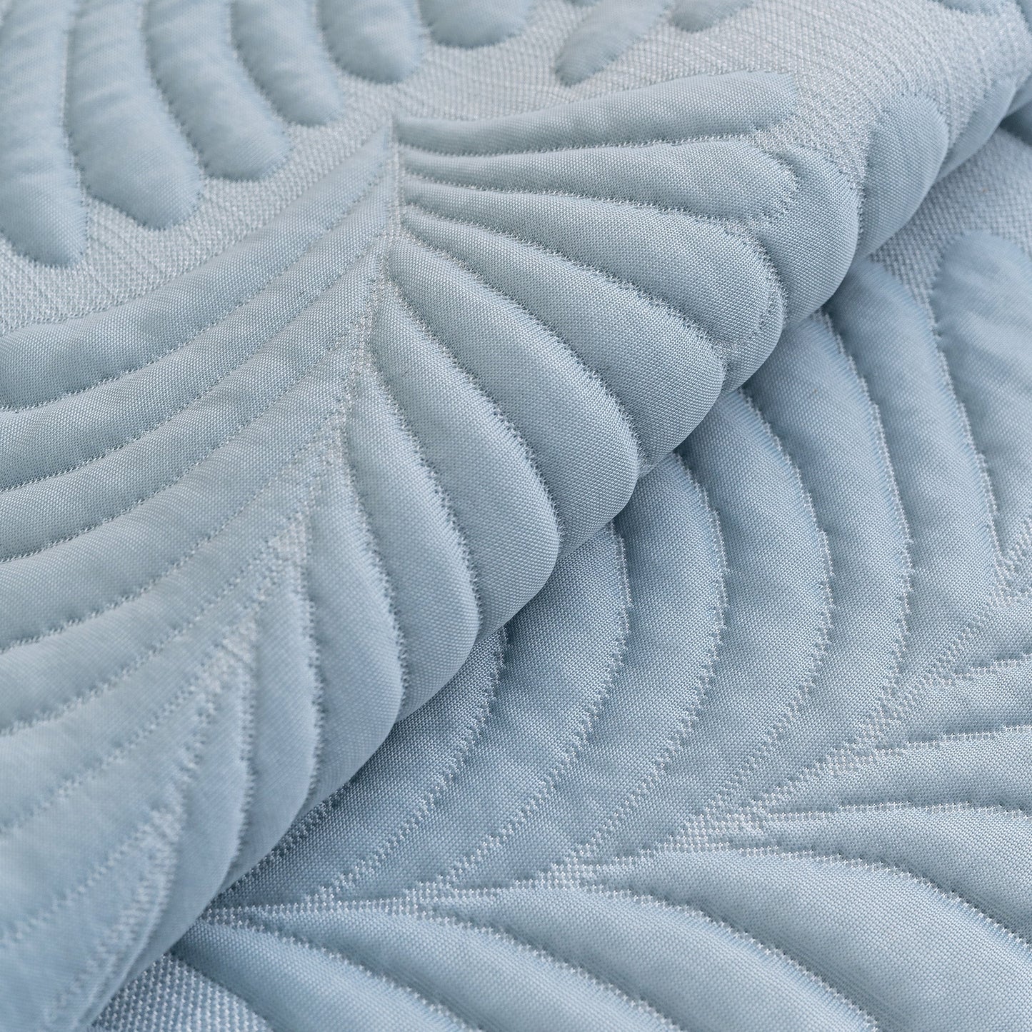 Sofa Cover for Leather & Fabric Couches, 3D Leaf Embossed Quilted Furniture Covers illustrating textured leaf design