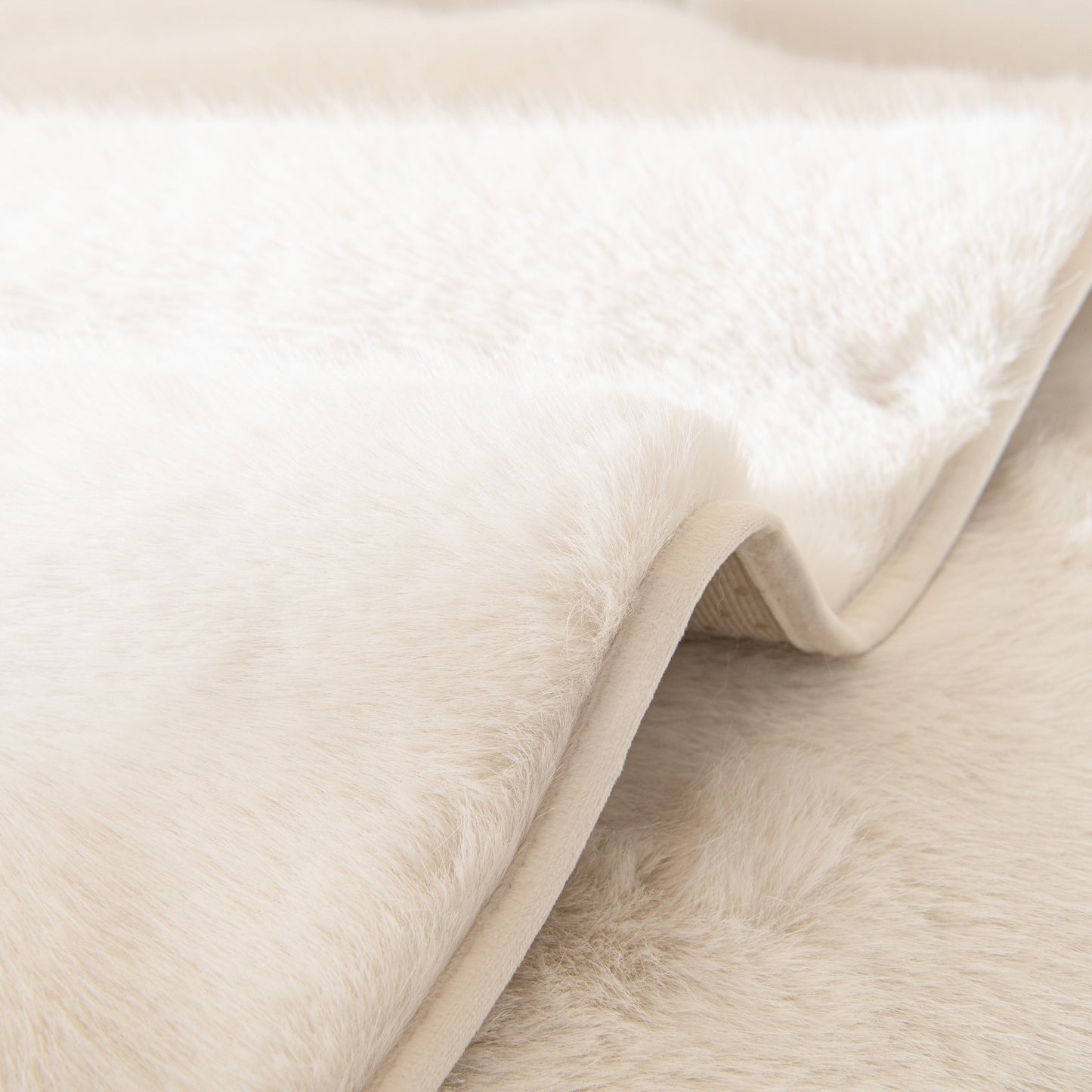 Faux Mink Velvet Luxury Fluffy Sofa Cushion, Winter Warm Thick Plush Non-slip Sofa Covers fabric close-up