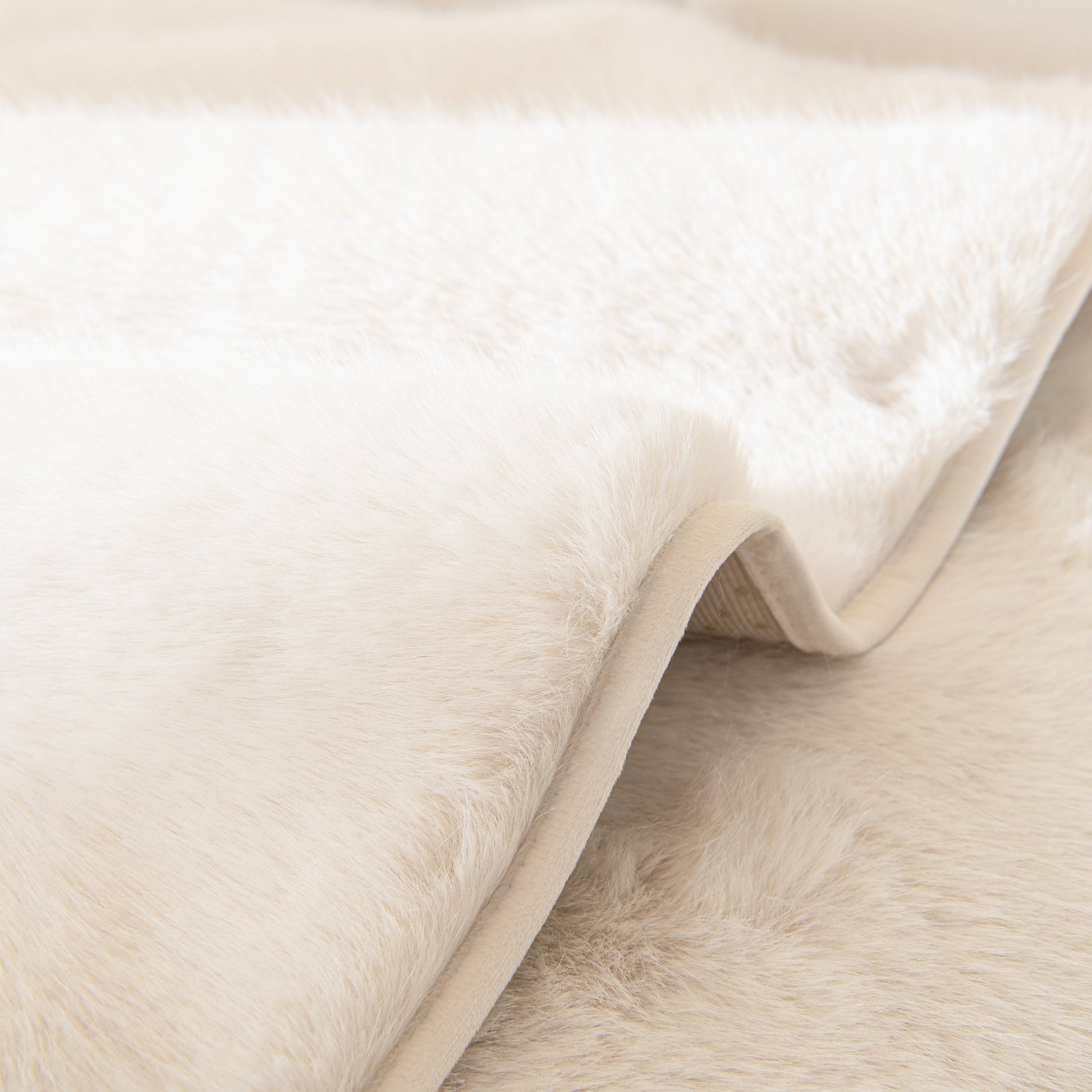 Faux Mink Velvet Luxury Fluffy Sofa Cushion, Winter Warm Thick Plush Non-slip Sofa Covers fabric close-up