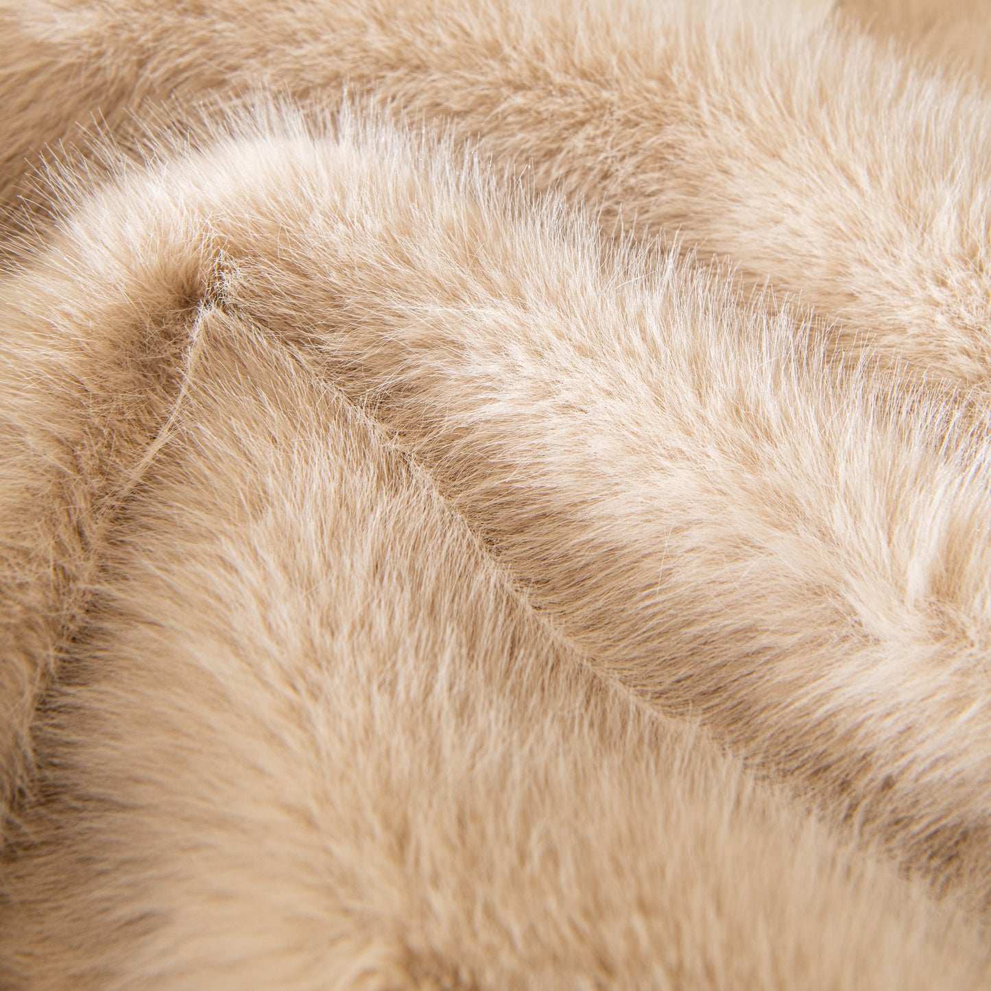 Faux Mink Velvet Luxury Fluffy Sofa Cushion, Winter Warm Thick Plush Non-slip Sofa Covers close-up texture view