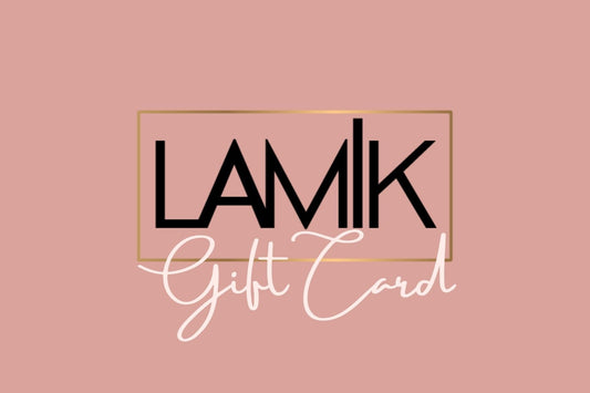 LAMIK Beauty Gift Card in elegant packaging, perfect for gifting choices.