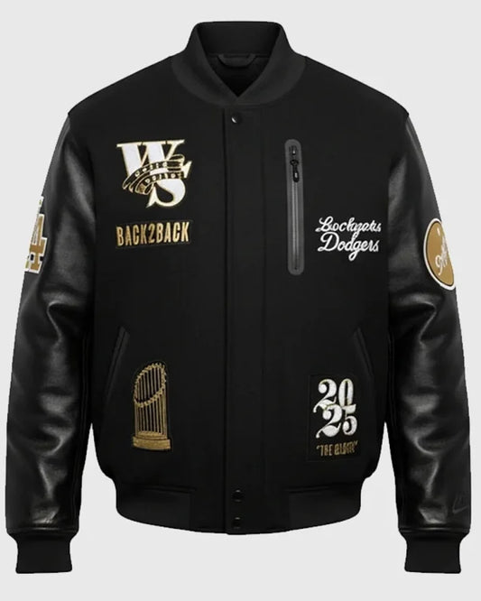 Dodgers World Series 2025 Back To Back Varsity Jacket