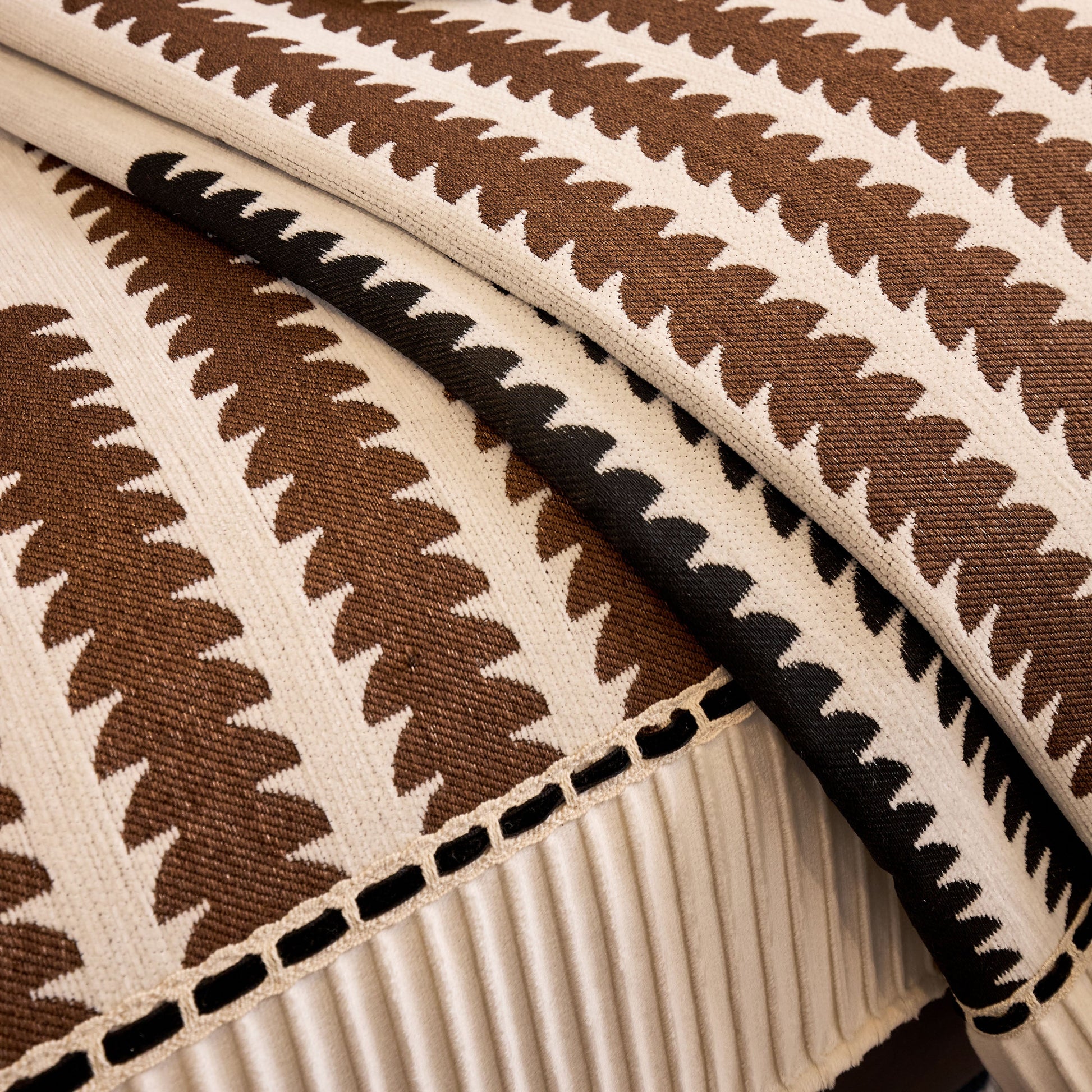 Vertical Stripes Sectional Sofa Cover Slipcover - Non-Slip, Fits L-Shape Couches with geometric pattern and textured surface