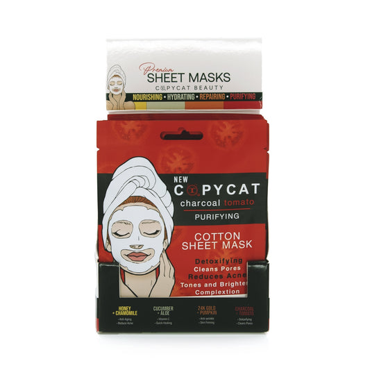 CHARCOAL / TOMATO DISPLAY 24 PCS - FM1DISPLAY, professional-grade mask collection for purifying and refining skin, retail display.