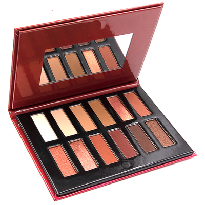 Go2 FOGO - GES05 warm-toned eye palette with mattes, metallics, and micro shimmers, ideal for day to night versatile makeup looks.
