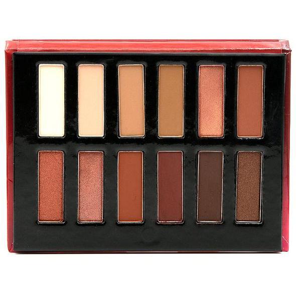 Go2 FOGO - GES05 eye palette featuring warm-toned mattes, metallics, and micro shimmers for versatile makeup looks.