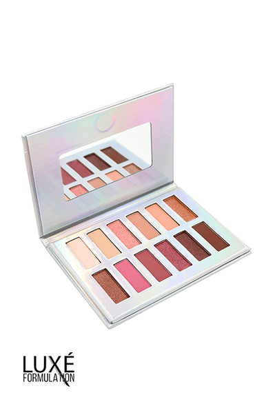 The Cherry Makeup Palette - GES16 with warm-toned shades in matte, metallic, and shimmer for versatile day-to-night looks.