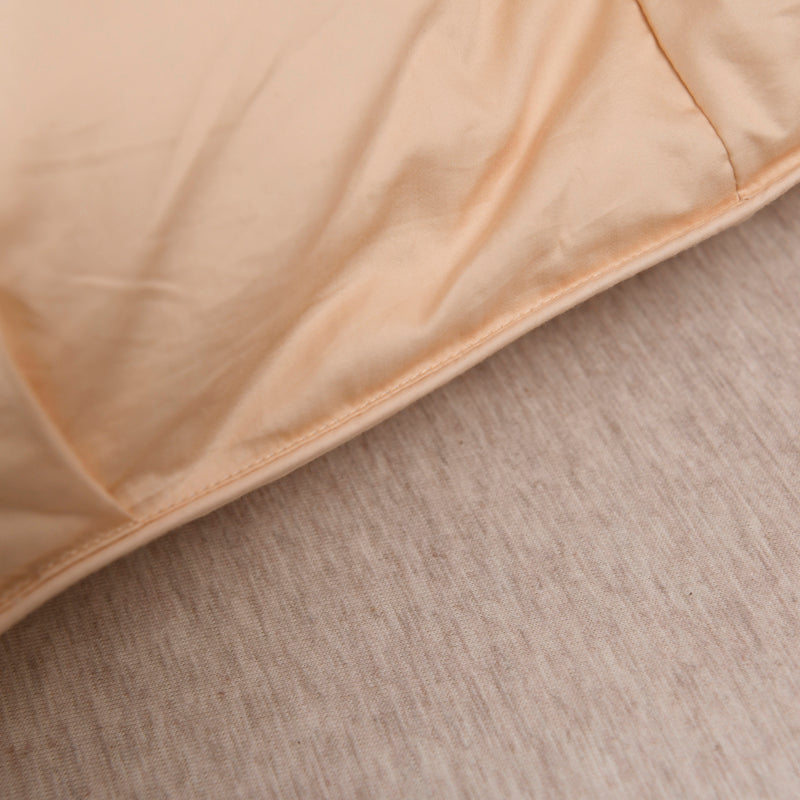 Close-up of Giuseppina 1000 Thread Count Goose Down Comforter Duvet highlighting softness and luxurious fabric.