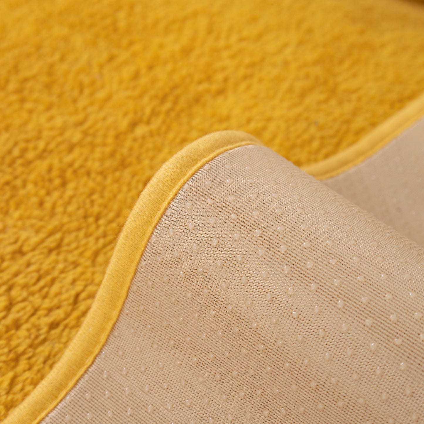 Luxury Sherpa Fleece Solid Sofa Towels Thickened Plush Non Slip Sofa Cushion Covers close-up showing fabric texture