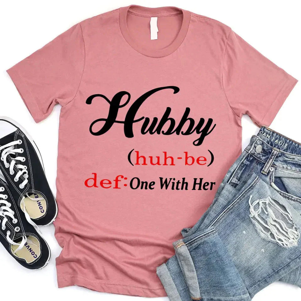 Hubby & Wifey Definition Couple T-shirt