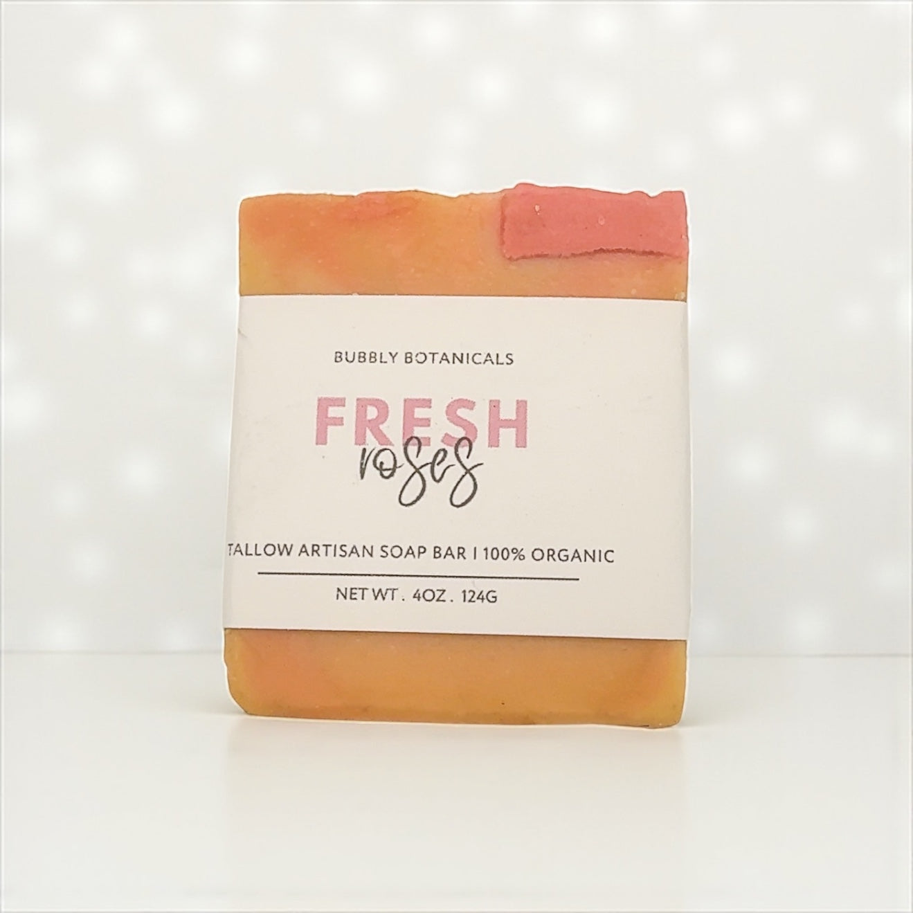 Handcrafted Tallow Soap - Fresh Roses | Romantic, Floral Scent