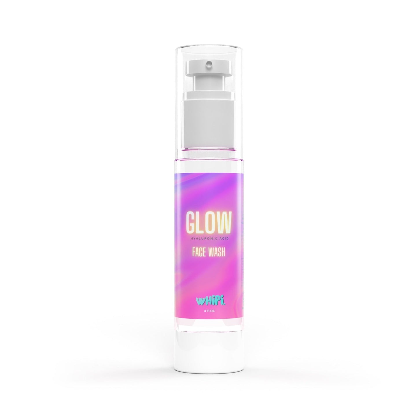 Bottle of GLOW Hyaluronic Face Wash, a moisturizing cleanser with hyaluronic acid for healthy, youthful skin