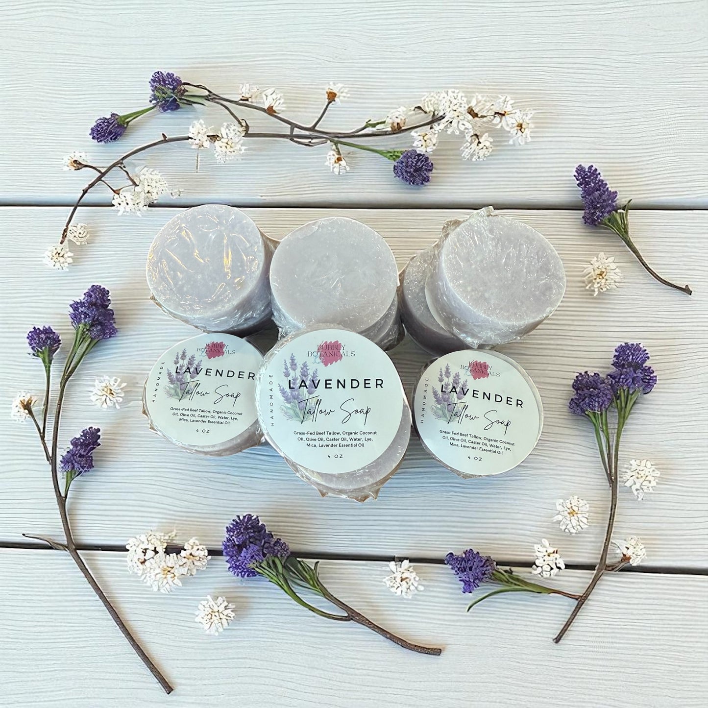 Tallow Mini Soaps – Natural Handmade Soap Bars for Gift or Travel