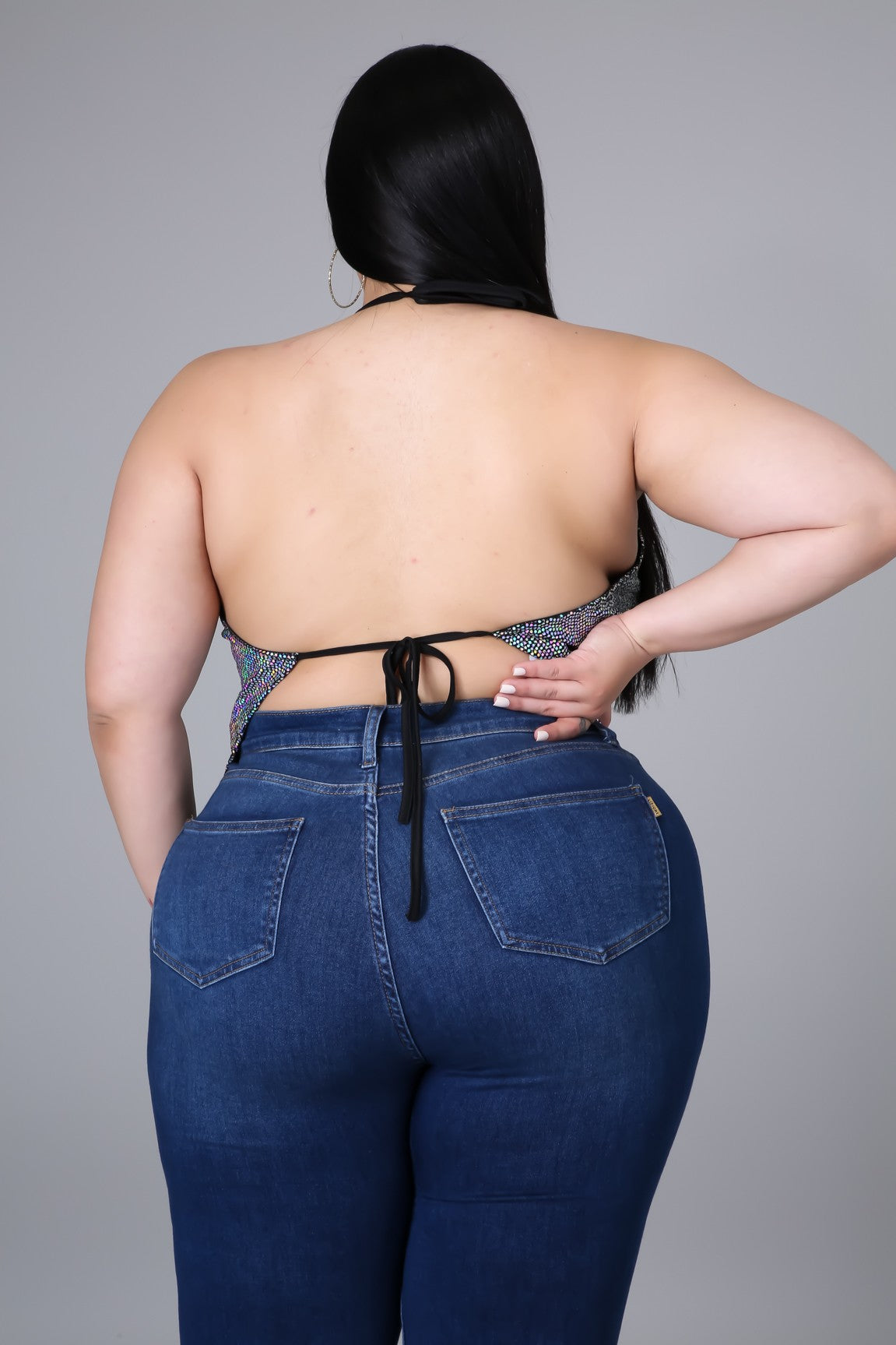 SHIMMY ME | HALTER TOP - 3X