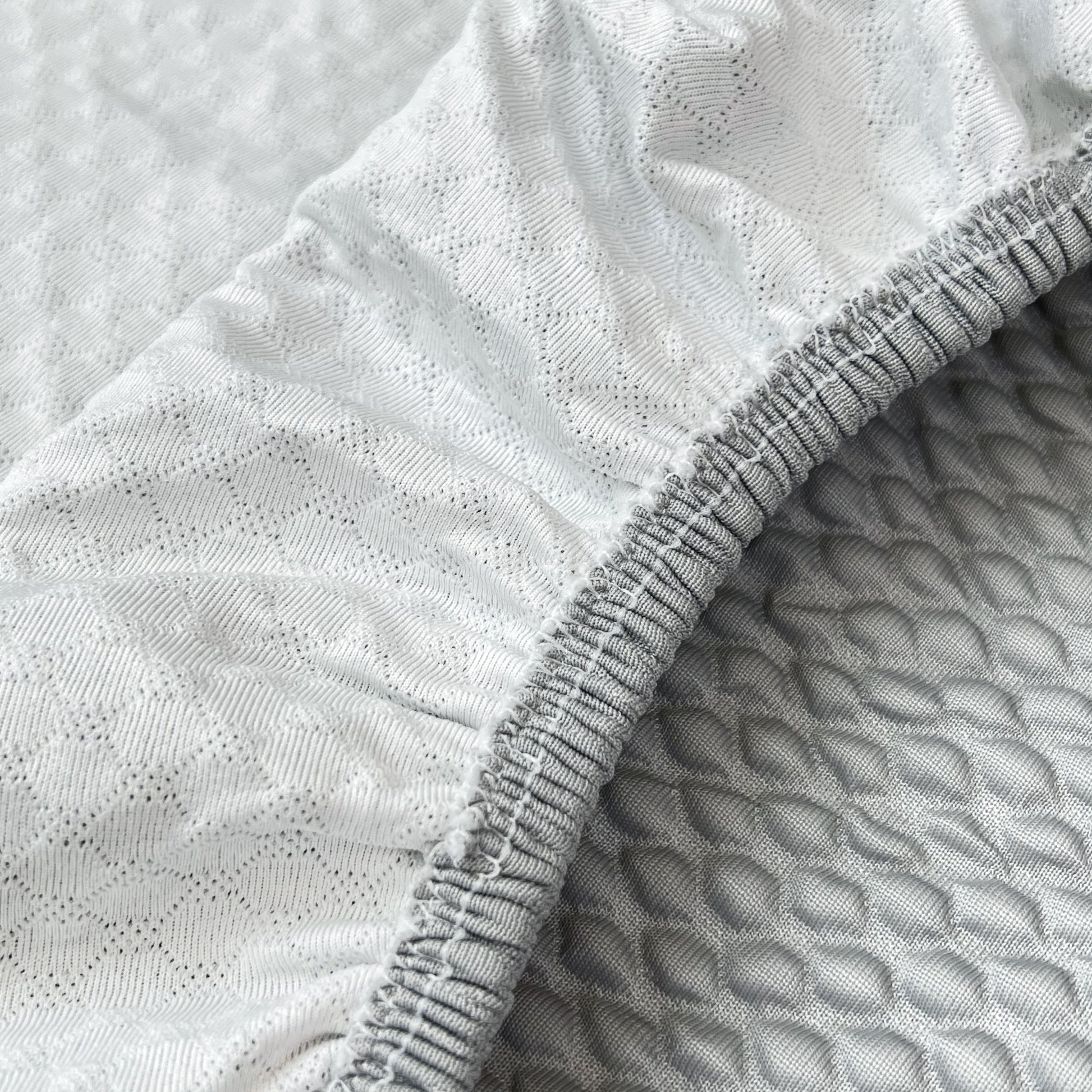 Close-up of Cooling Stretch Sofa Seat Cushion Covers, Slip Covers for Cushions, Universal Couch Cushion Protector fabric detail