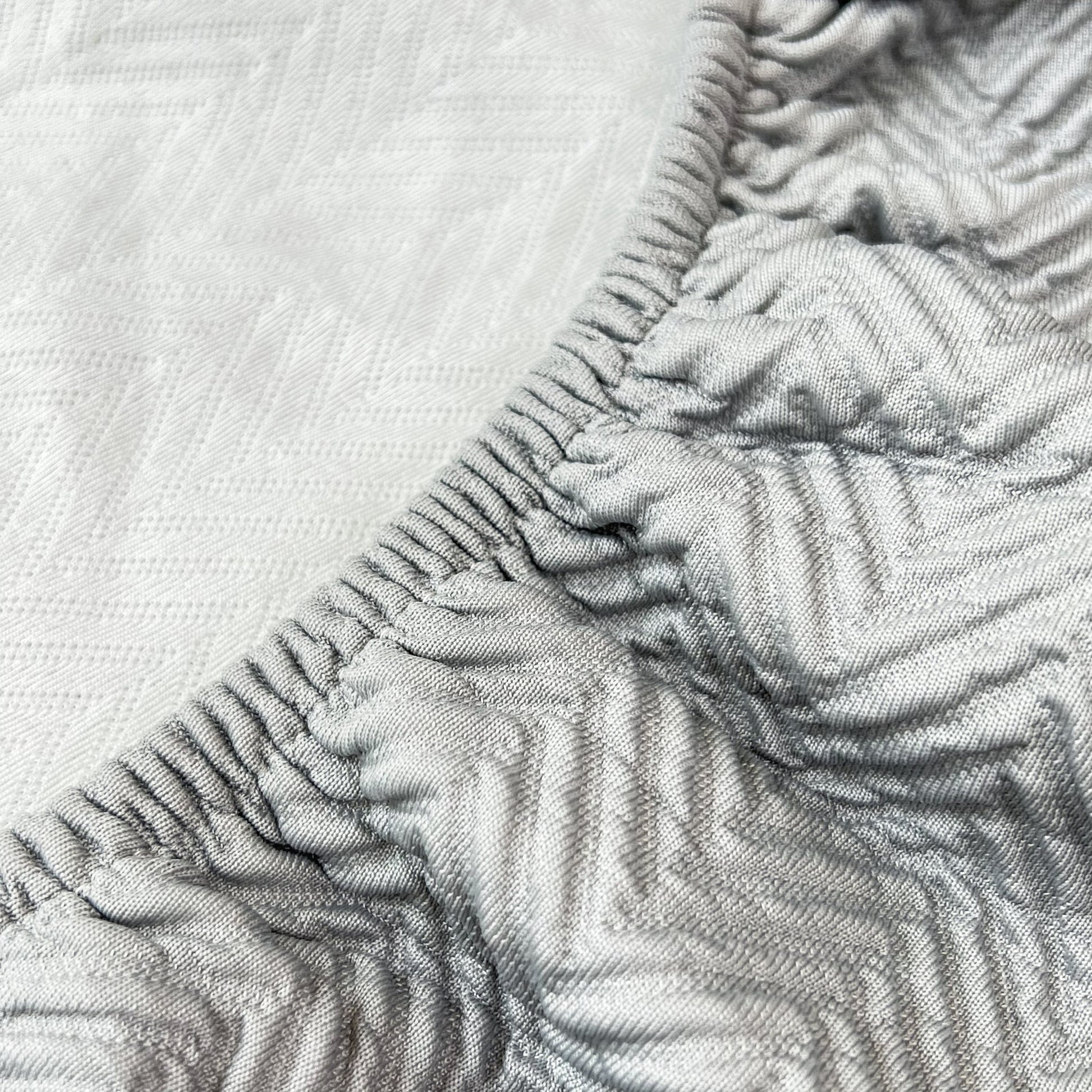Cooling Stretchy Replacement Couch Cushion Covers for Sectional, Individual Couch Seat Cushion Covers in ice silk fabric close-up