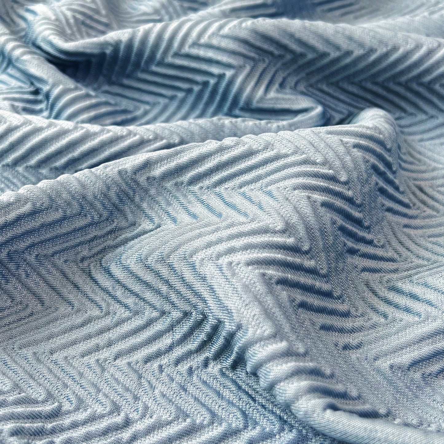 Cooling Stretchy Replacement Couch Cushion Covers for Sectional, Individual Couch Seat Cushion Covers in blue ice silk fabric