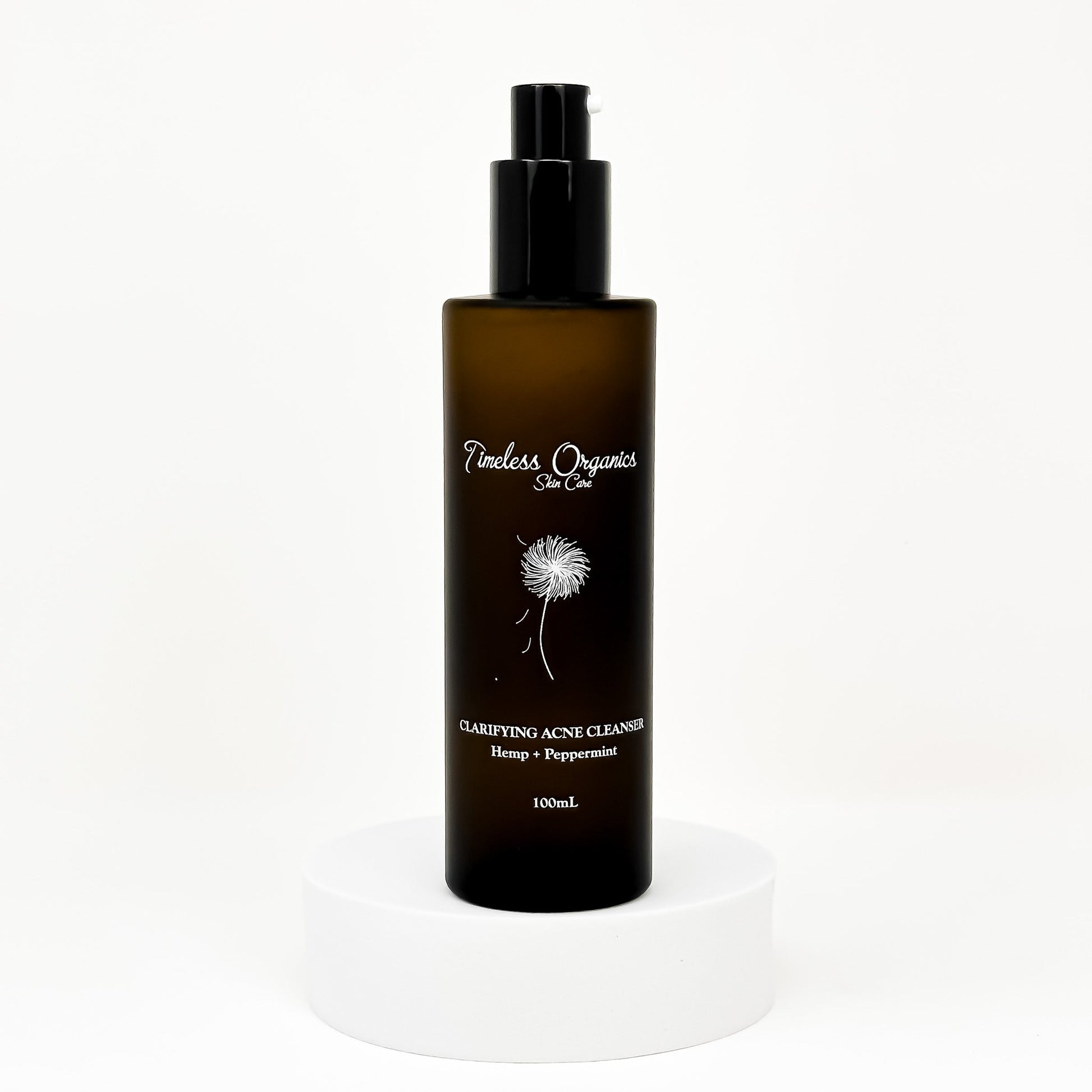 Clarifying Acne Cleanser bottle for natural skin care and calming acne treatment