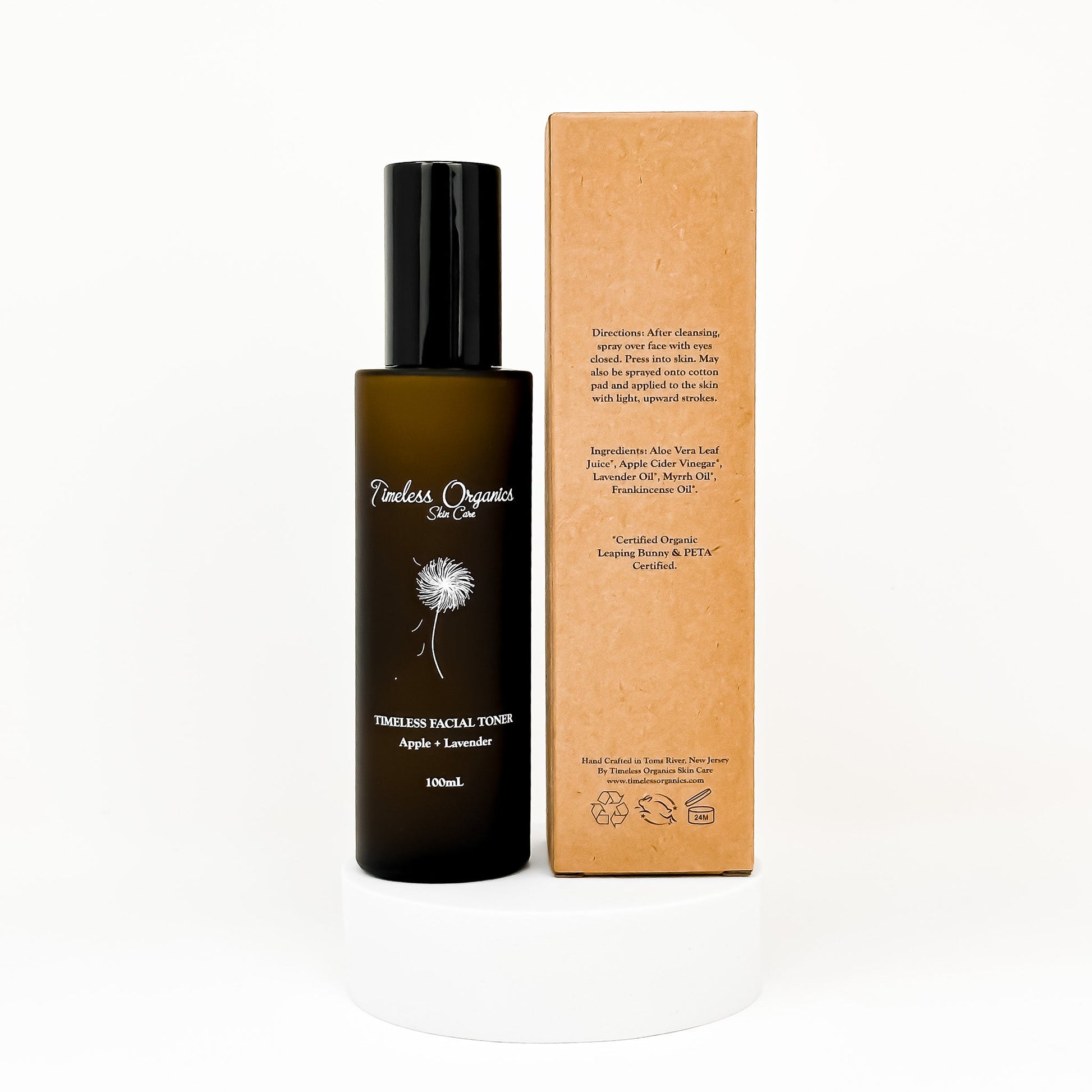 Timeless Toner for Normal Skin - Natural ingredients, 100mL bottle with packaging. Balances and refreshes for a radiant glow.