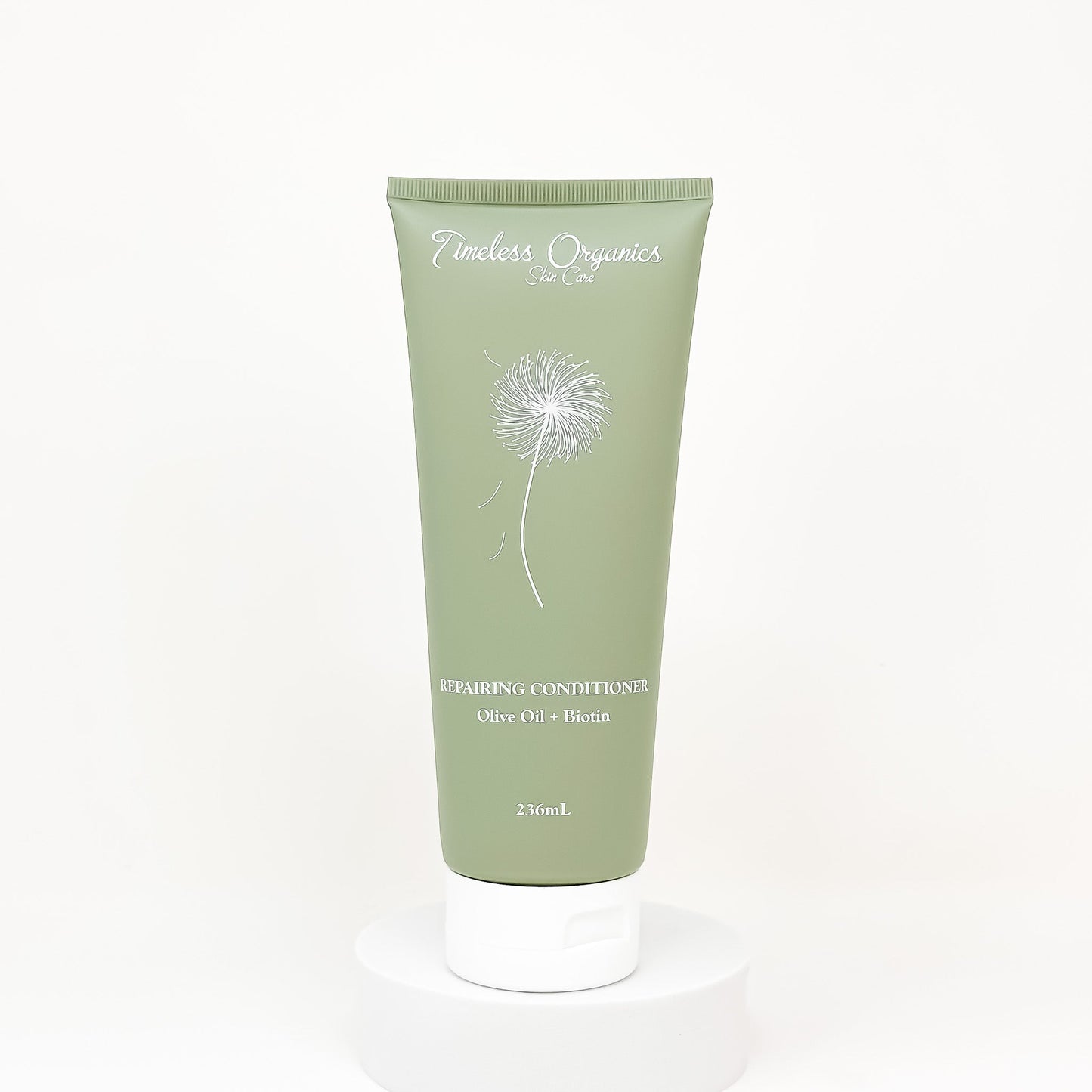 Timeless Organics Repairing Conditioner 236mL bottle for moisturizing and strengthening hair with organic oils, ideal for color-treated hair.