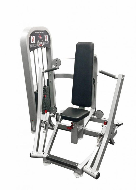 Muscle D Fitness Iso Lateral Chest Press Machine adjustable seated pin sectorized