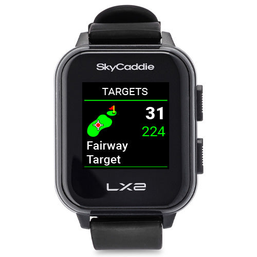 SkyCaddie® LX2 GPS golf watch with sunlight readability and modern design.