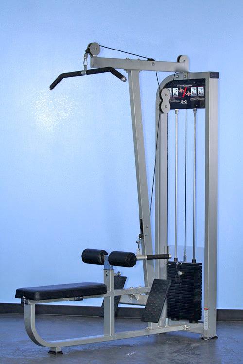 Muscle D Fitness Dual Function Lat Low Row Machine commercial grade pin sectorized